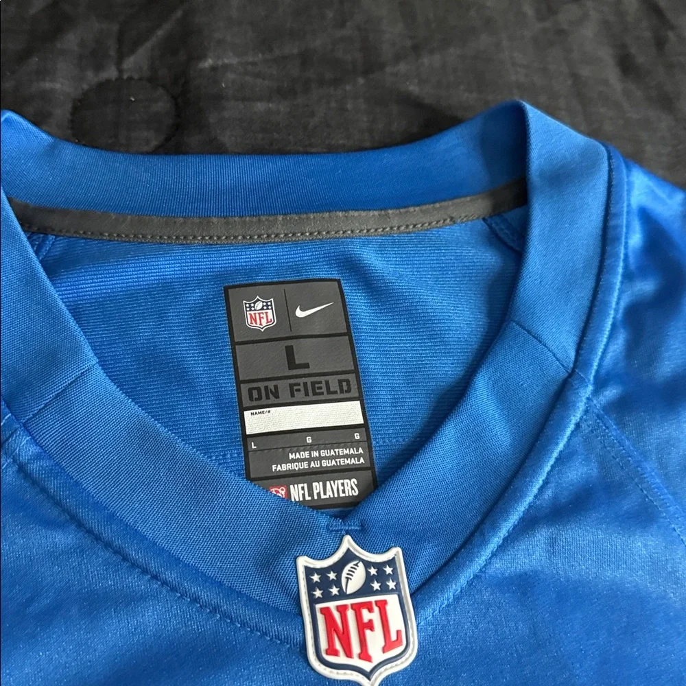 Detroit Lions #85 Eric Ebron Throwback Home NFL on field Nike Jersey_3
